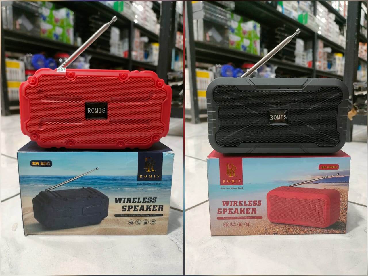 SPEAKER BLUETOOTH ROMIS + ANTENA